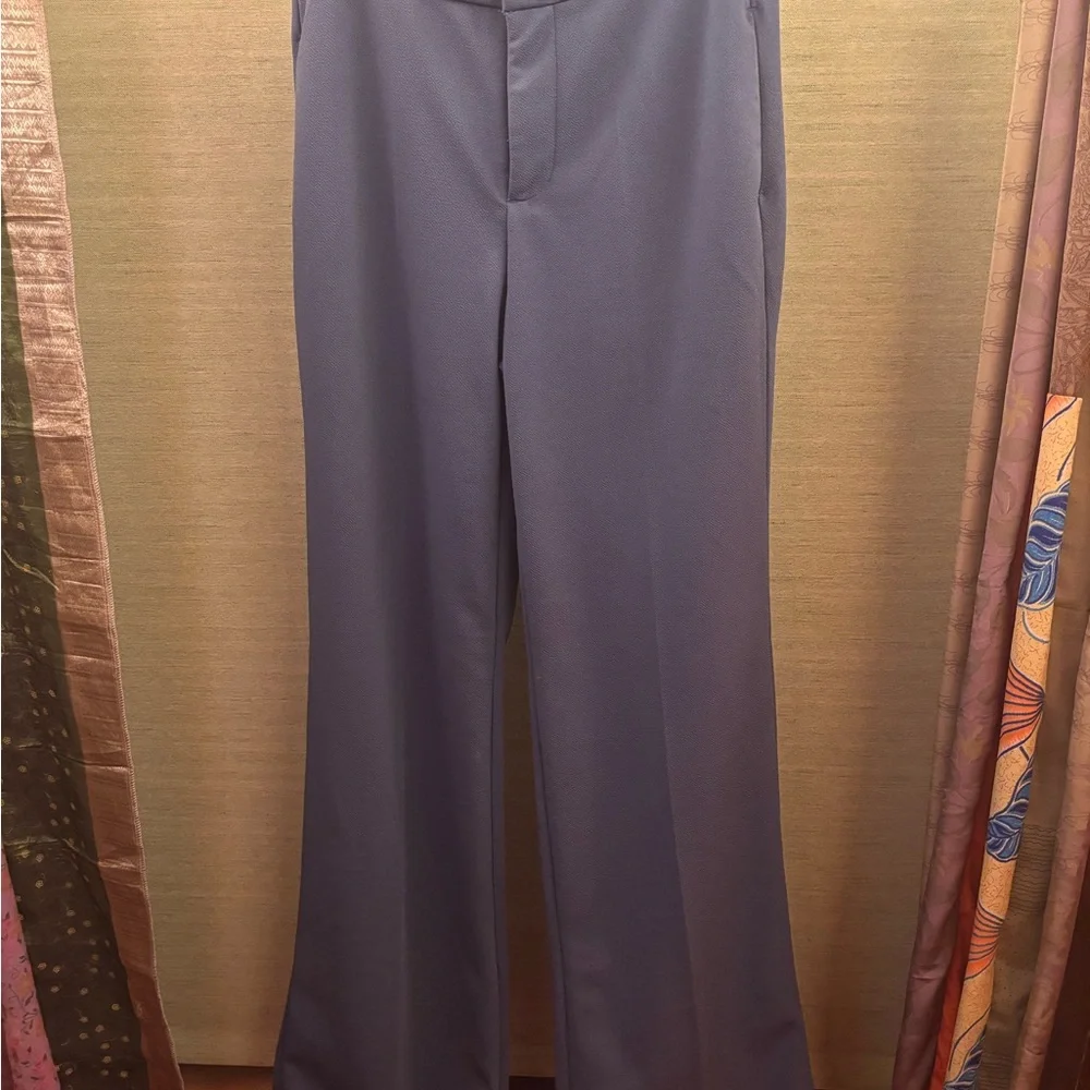 Dictionary Blue Flared Dress Pants Women’s Size M (8–10) - Picture 1 of 4